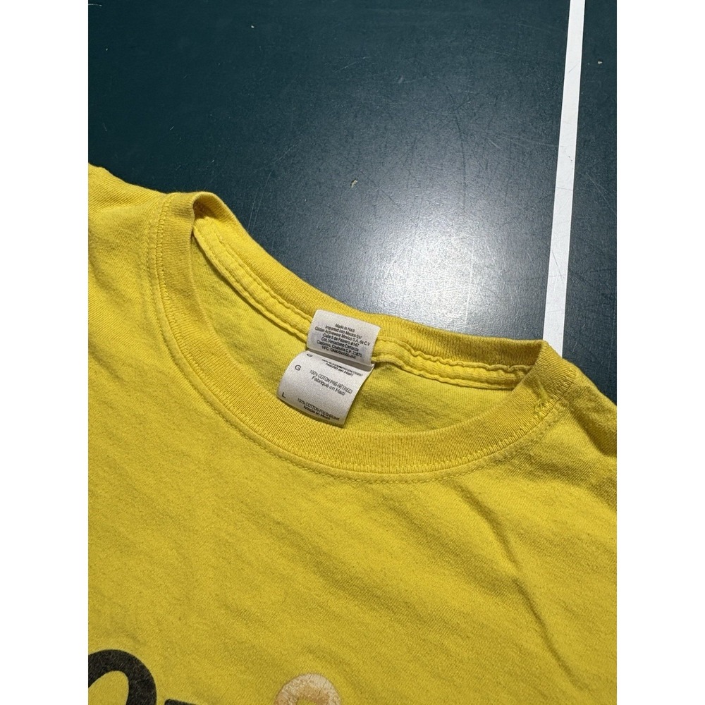 Vintage 90s Cheerios Promo T-Shirt Men's Large Cereal Snack Yellow Double Sided - Picture 4 of 10